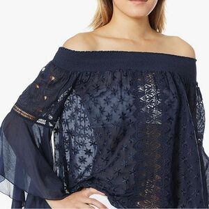 Ramy Brook Women's Standard Embroidered Elsie Off The Shoulder Top